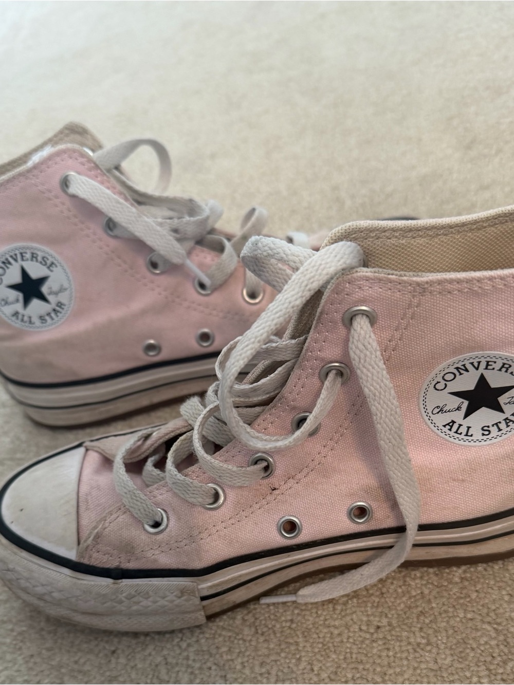 Converse Kids Light Pink High-Top Chuck Taylor Sneakers